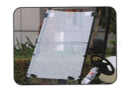 elite golf cart foldable front windshield