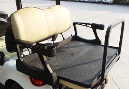 elite golf cart rear flip flop seat